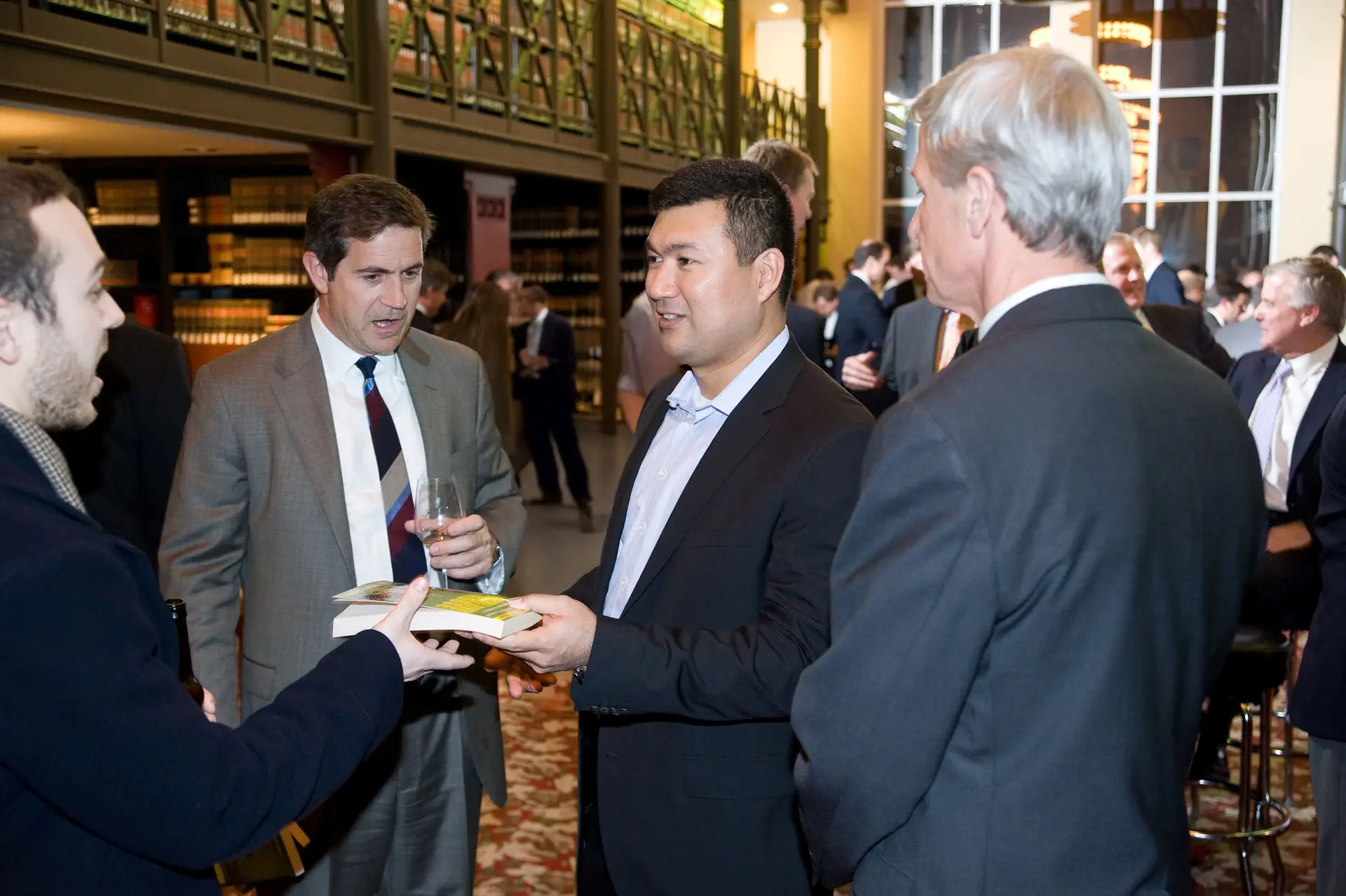 Mike meeting guests at VIP event